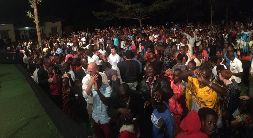 A healing service in Uganda